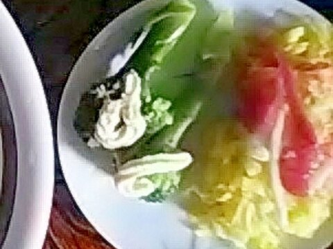 白菜ブロマヨ甘酢生姜サラダ